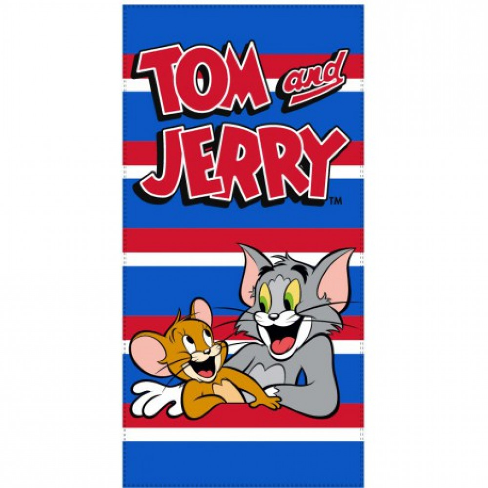 Tom + Jerry Strandtuch Handtuch 70 x 140 cm